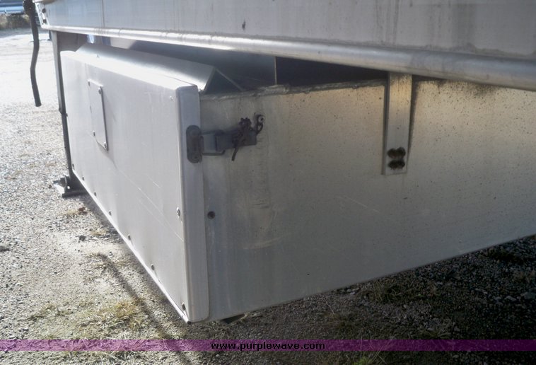 image for item 5197 1997 Barrett aluminum three deck hog semi trailers