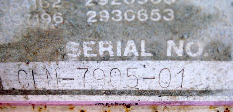 image for item 6421 1971 Hobbs 45' straight deck aluminum livestock trailer