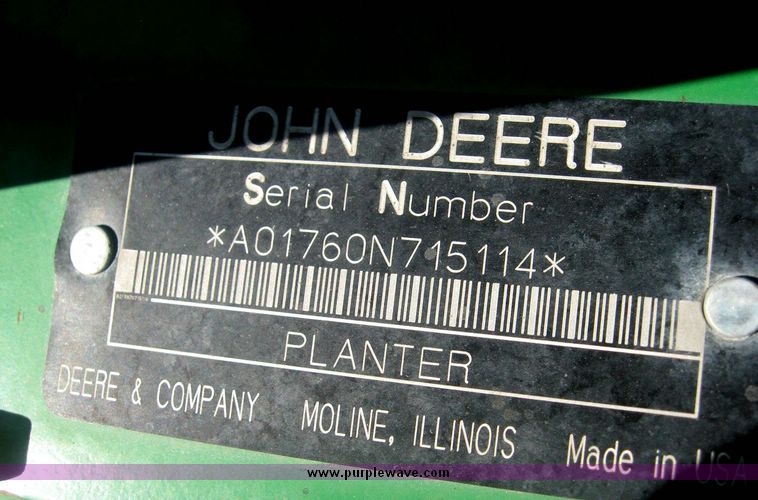 image for item 6431 John Deere 1760NT MaxEmerge XP planter