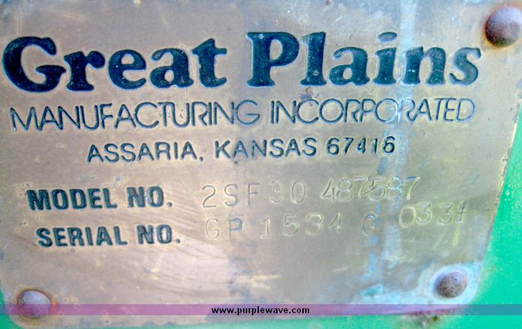 image for item 6438 Great Plains Solid Stand 30 double disc drill