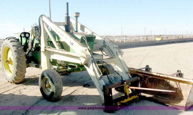 image for item 6541 1961 John Deere 3010 tractor with GB 900 Hi-Master loader