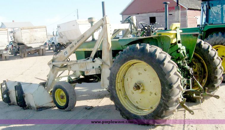 image for item 6541 1961 John Deere 3010 tractor with GB 900 Hi-Master loader