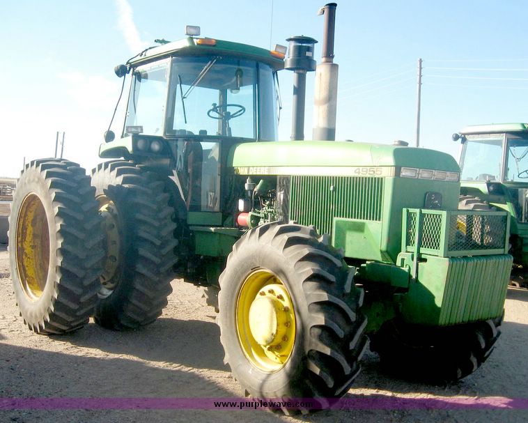 image for item 6543 1989 John Deere 4955 MFWD tractor