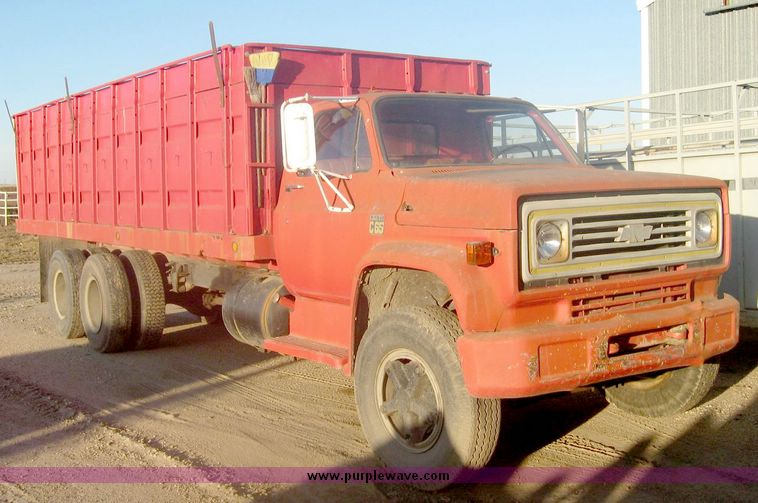 image for item 6551 1974 Chevrolet C65 tandem axle grain truck with 22' bed and hoist