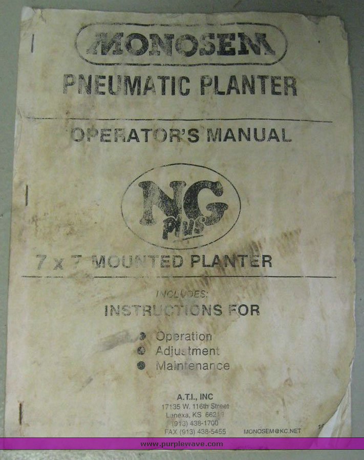 image for item 6612 Monosem 16 row stack fold vacuum planter