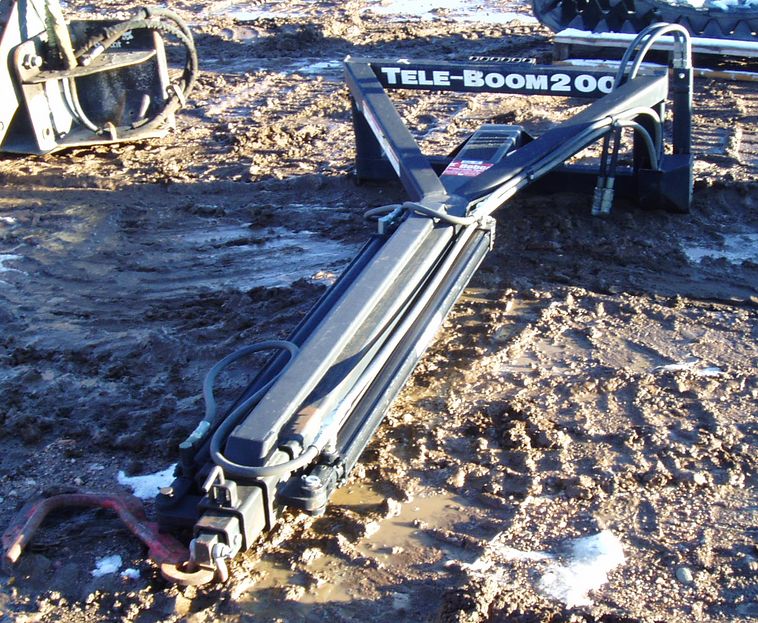 image for item 3613 Sheyenne Tooling and Mfg Teleboom 200 skid steer attachment