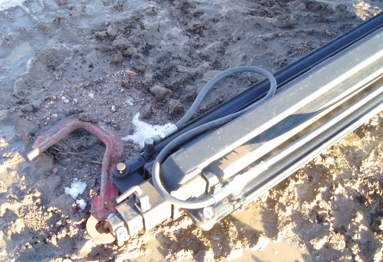 Sheyenne Tooling and Mfg Teleboom 200 skid steer attachment in Colorado