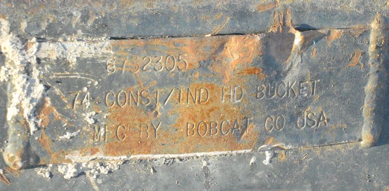 image for item 3615 Bobcat 74" GP skid steer bucket