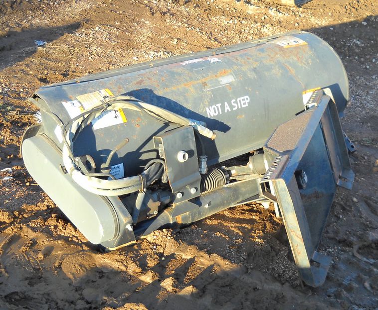 image for item 3619 Melroe/Ingersoll Rand hydraulic angle broom skid steer attachment