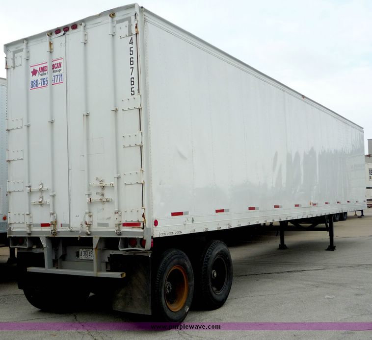image for item 2109 1982 Fruehauf 45' dry van trailer