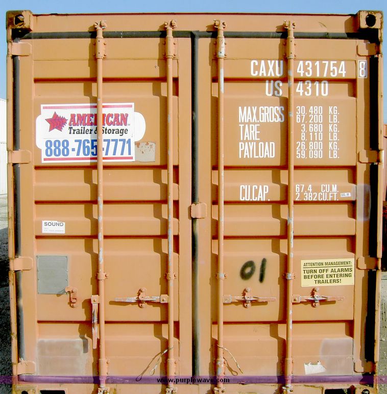 image for item 4244 1996 40' storage container
