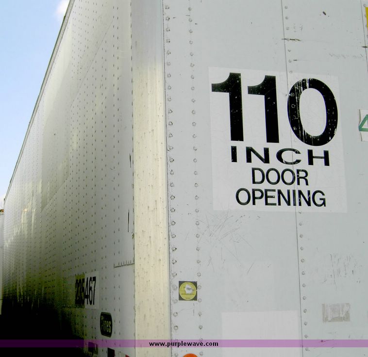 image for item 4246 1988 Pine dry van trailer