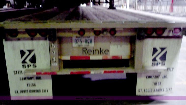 image for item 5050 1996 Reinke flat bed trailer