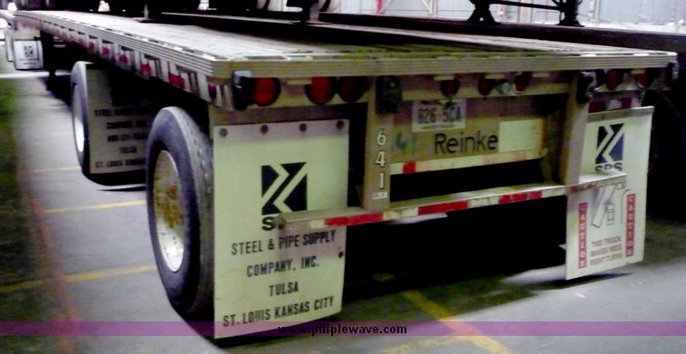 image for item 5053 1996 Reinke flat bed trailer