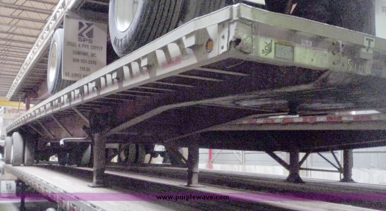 image for item 5054 1996 Wilson flat bed trailer