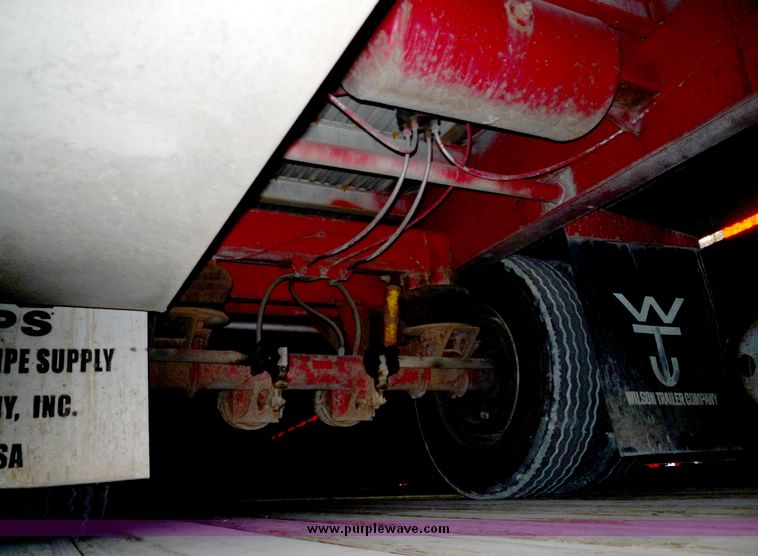 image for item 5054 1996 Wilson flat bed trailer