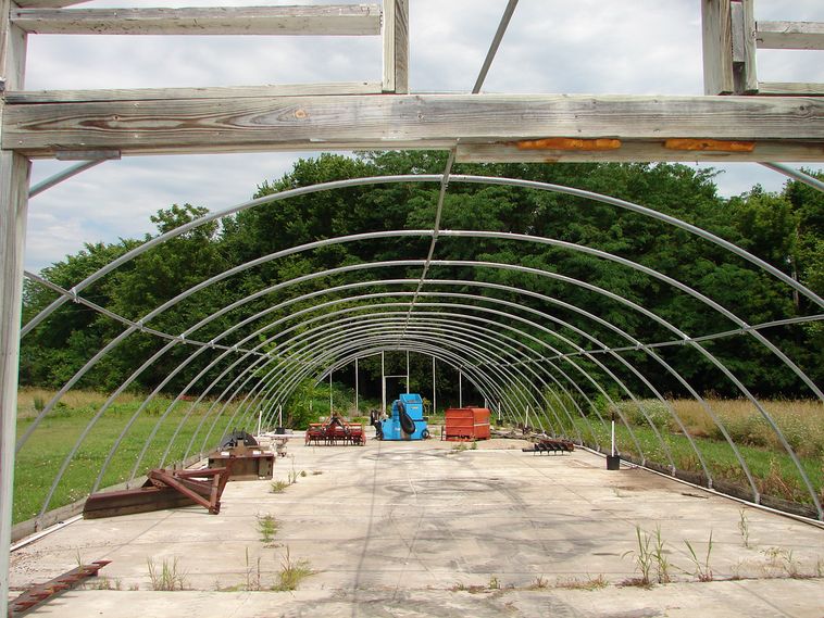 image for item 5910 Greenhouse bows for a 125' X 31' greenhouse