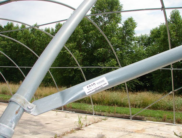 image for item 5910 Greenhouse bows for a 125' X 31' greenhouse