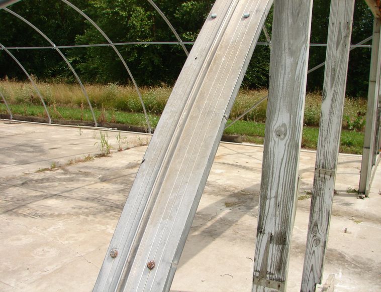 image for item 5910 Greenhouse bows for a 125' X 31' greenhouse
