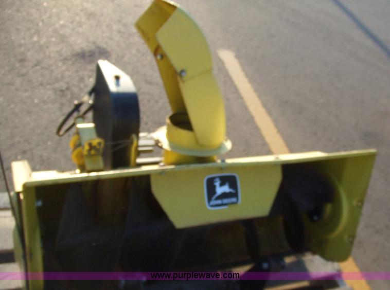 image for item 6544 John Deere 214 riding lawn mower with attachments