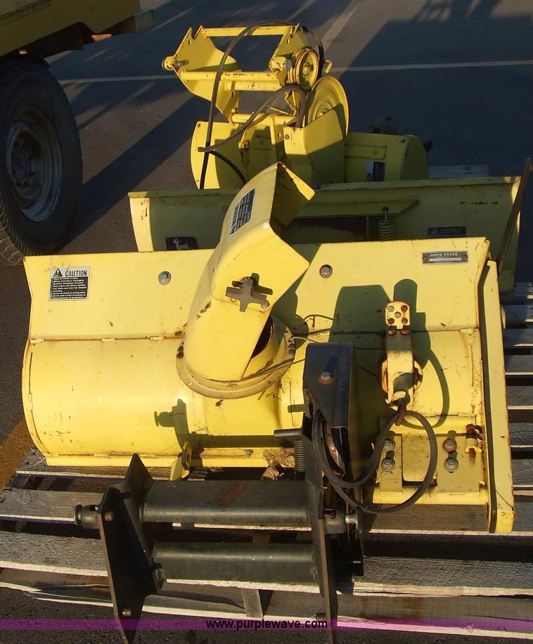 image for item 6544 John Deere 214 riding lawn mower with attachments