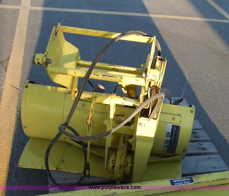 image for item 6544 John Deere 214 riding lawn mower with attachments