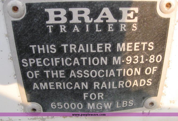 image for item 6567 1983 Brae 45' dry van trailer