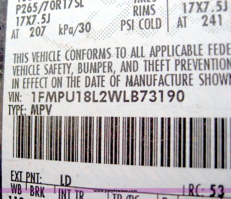 image for item 6606 1998 Ford Expedition