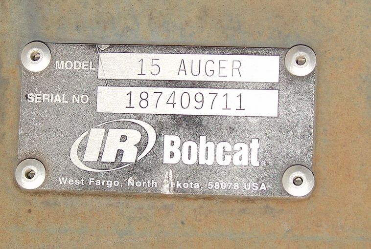 image for item 9002 Bobcat Model skid steer mount auger
