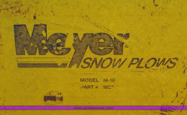 image for item 3035 Myers M-10 10' truck-mount snow blade