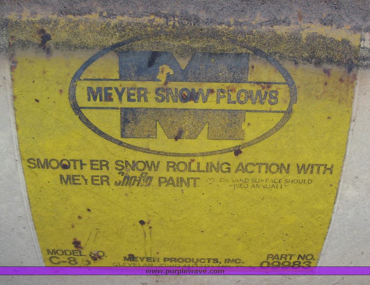 image for item 3040 Myers M-10 8'6" truck-mount snow blade