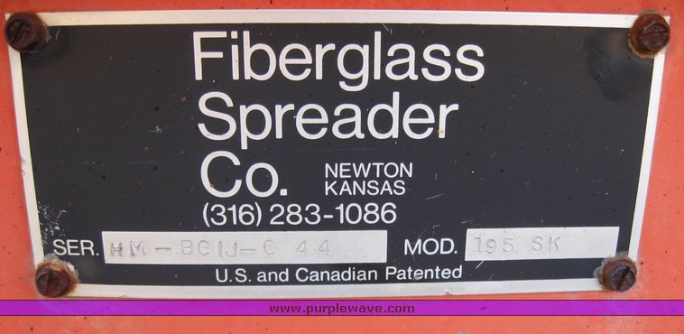 image for item 3044 Fiberglass Co. 195SK spreader box