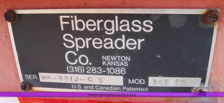 image for item 3047 Fiberglass Co. 195 SK spreader box