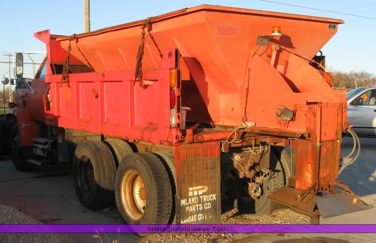 image for item 3051 1988 GMC Topkick ME6500 C7D064 tandem axle dump truck with 12' Doonan bed