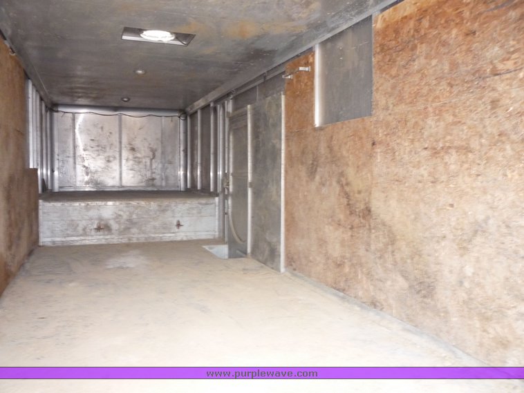 image for item 3111 1983 Grum 8' x 27' aluminum enclosed trailer