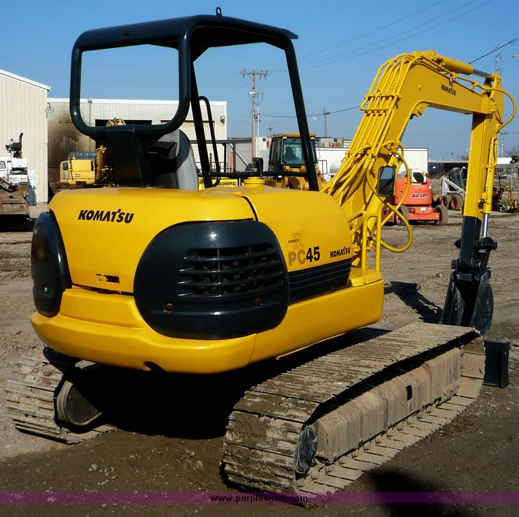 image for item 4195 1995 Komatsu PC45 mini excavator