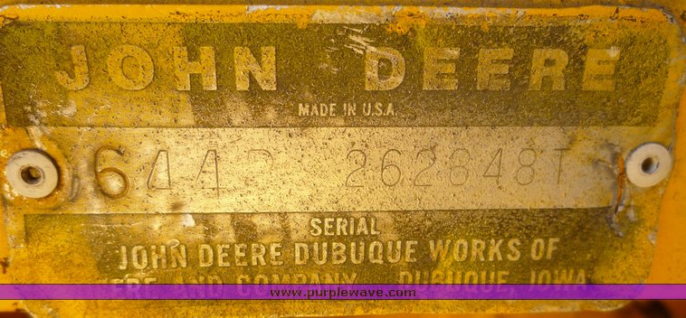 image for item 4207 John Deere 644B wheel loader