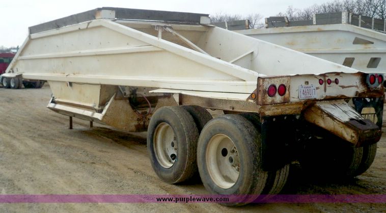 image for item 5161 1989 Load King 40' belly dump trailer