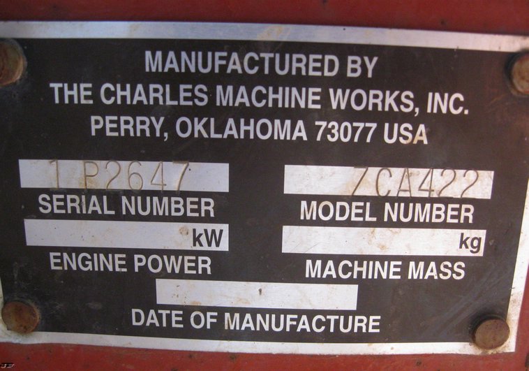 image for item 6612 1997 Ditch Witch 3610 wheeled trencher