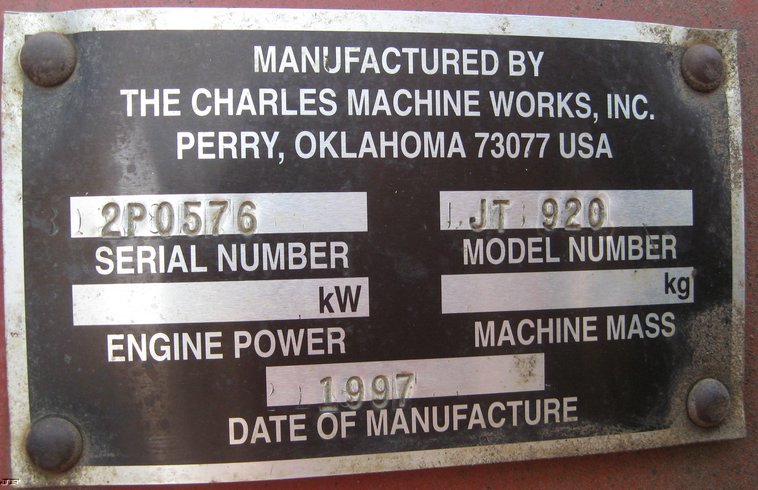 image for item 6613 1997 Ditch Witch JT-920 directional drill with trailer