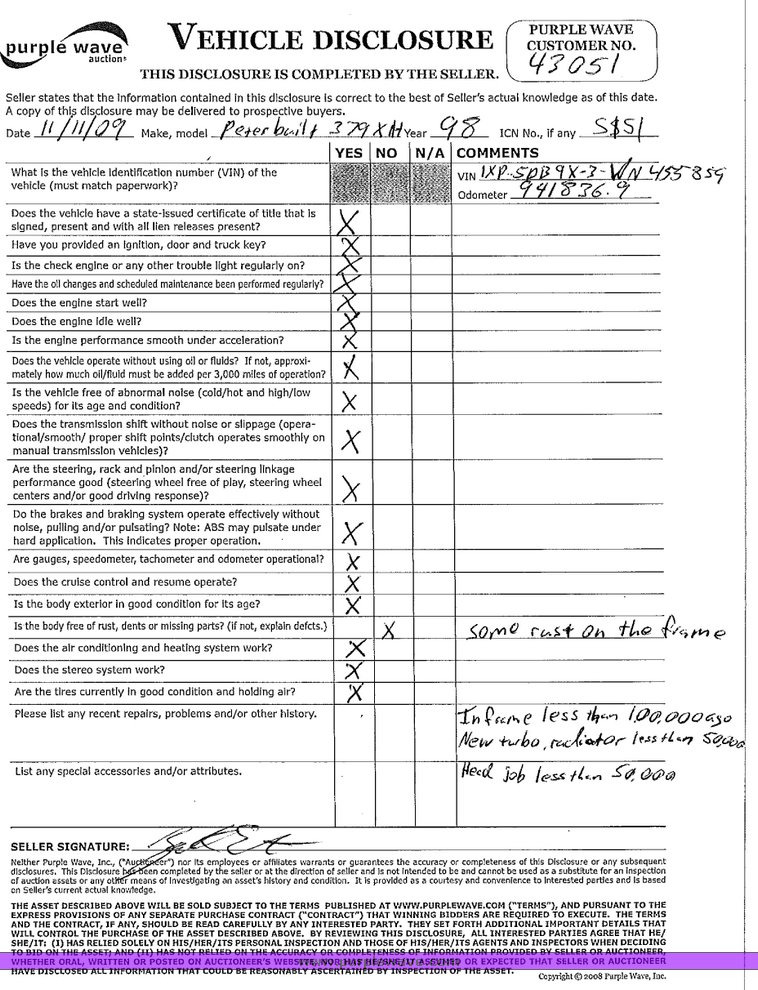 image for item 5151 1998 Peterbilt Conventional 379 semi truck