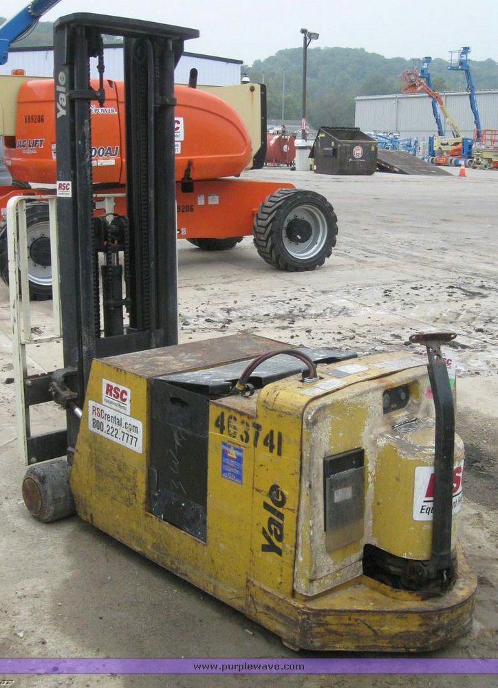 image for item 6504 2003 Yale wide based electric fork lift