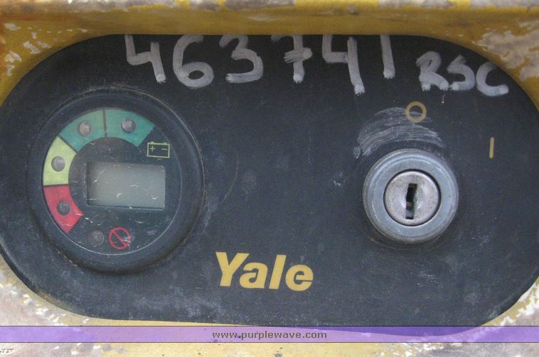 image for item 6504 2003 Yale wide based electric fork lift