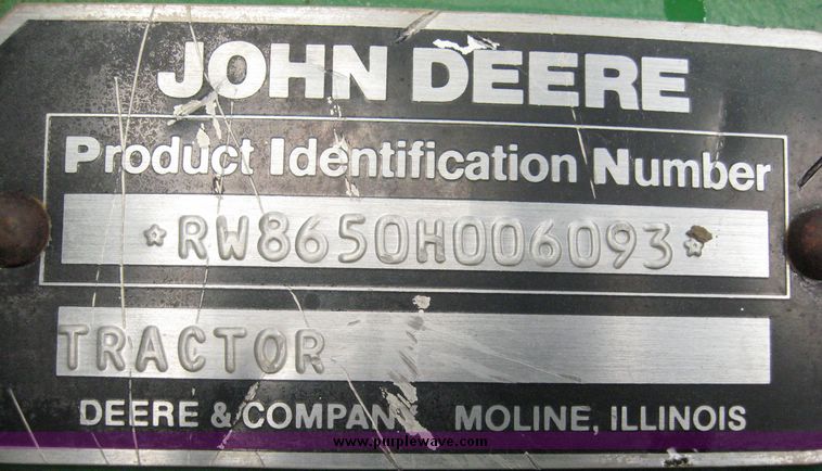 image for item 3737 1984 John Deere 8650 4WD tractor