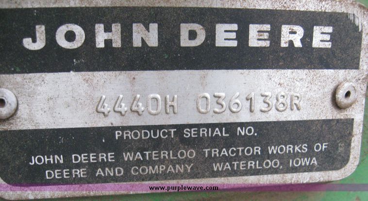 image for item 3744 1980 John Deere 4440 MFWD tractor