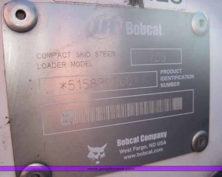 image for item 4457 2001 Bobcat 753