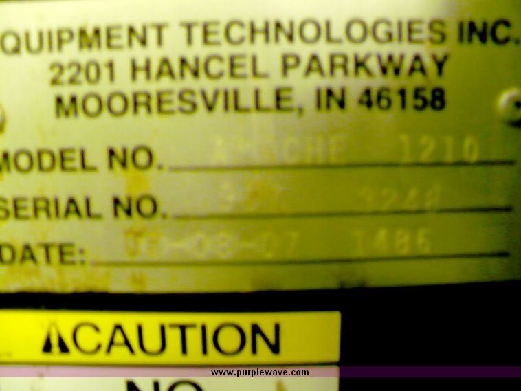 image for item 5592 2007 Apache AS1210 sprayer