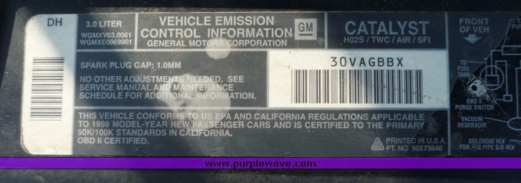 image for item 5096 1998 Cadillac Catera