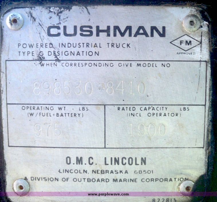 image for item 5265 Cushman Jr Truck Star