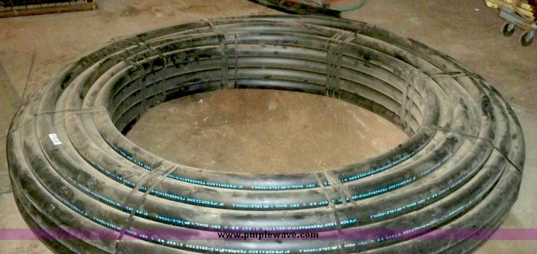 image for item 5296 (3) rolls of 2" black poly pipe